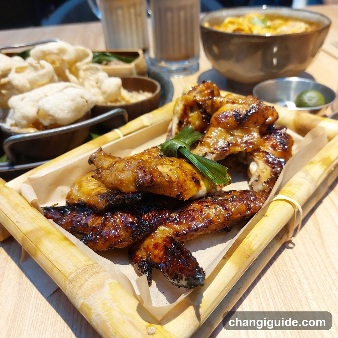 Grilled Chicken Wings with Side Dishes