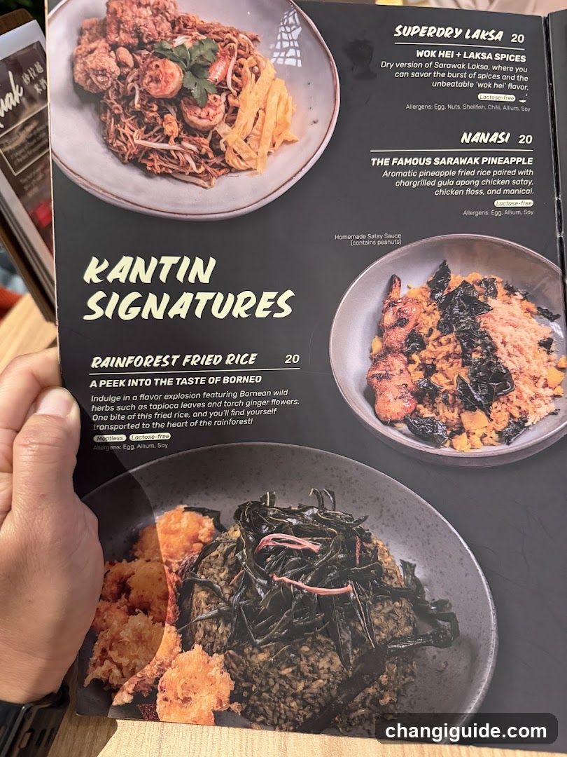 Rantin Signatures Menu
