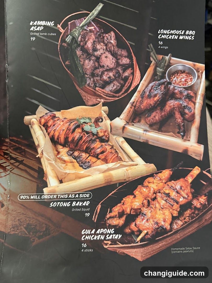 Grilled Food Menu Page