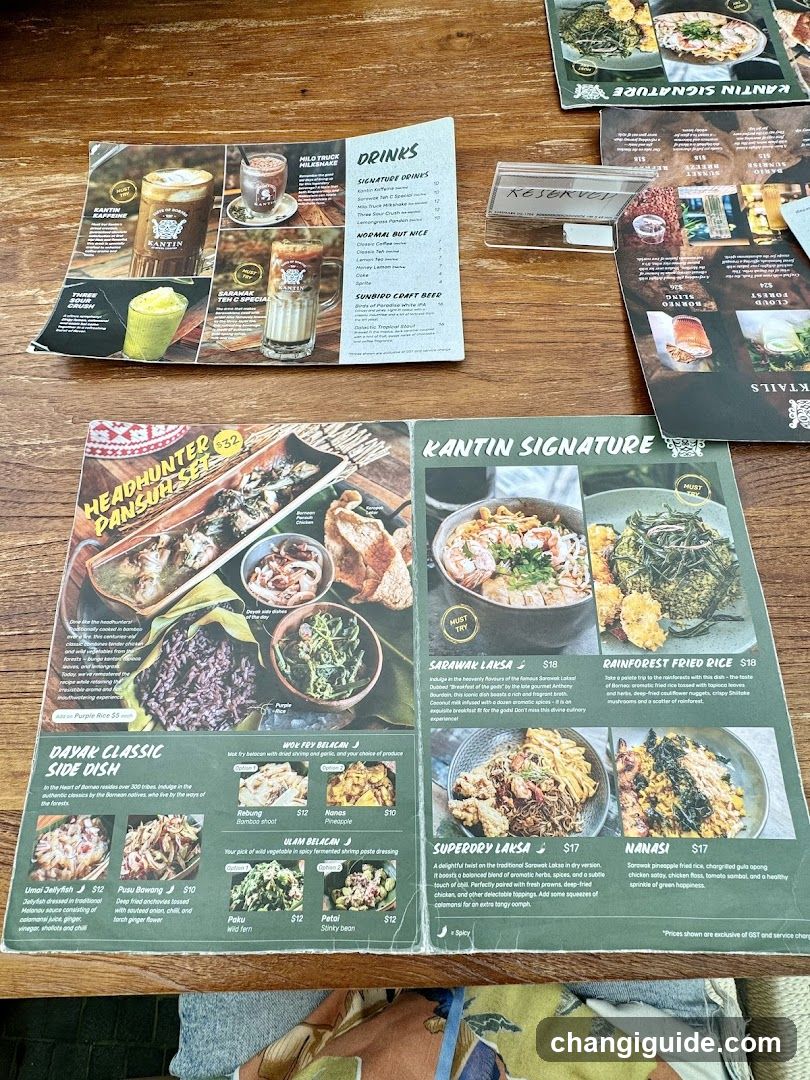 Kantin Menu Spread