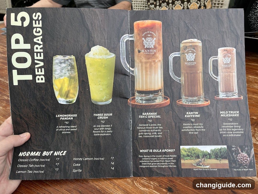 Top 5 Beverages Menu