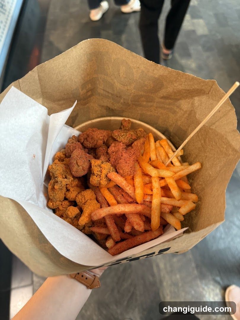 Fried Chicken and Fries