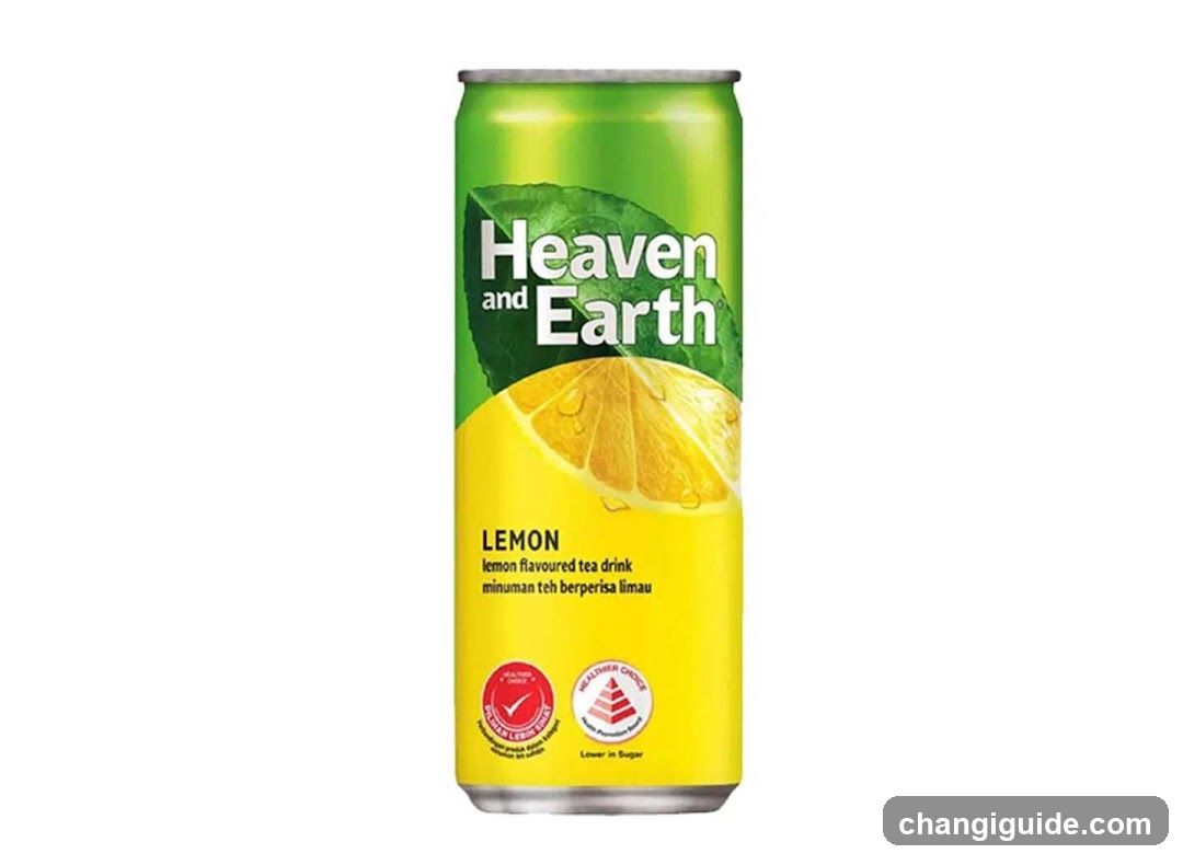 Heaven and Earth Lemon Tea Drink Can
