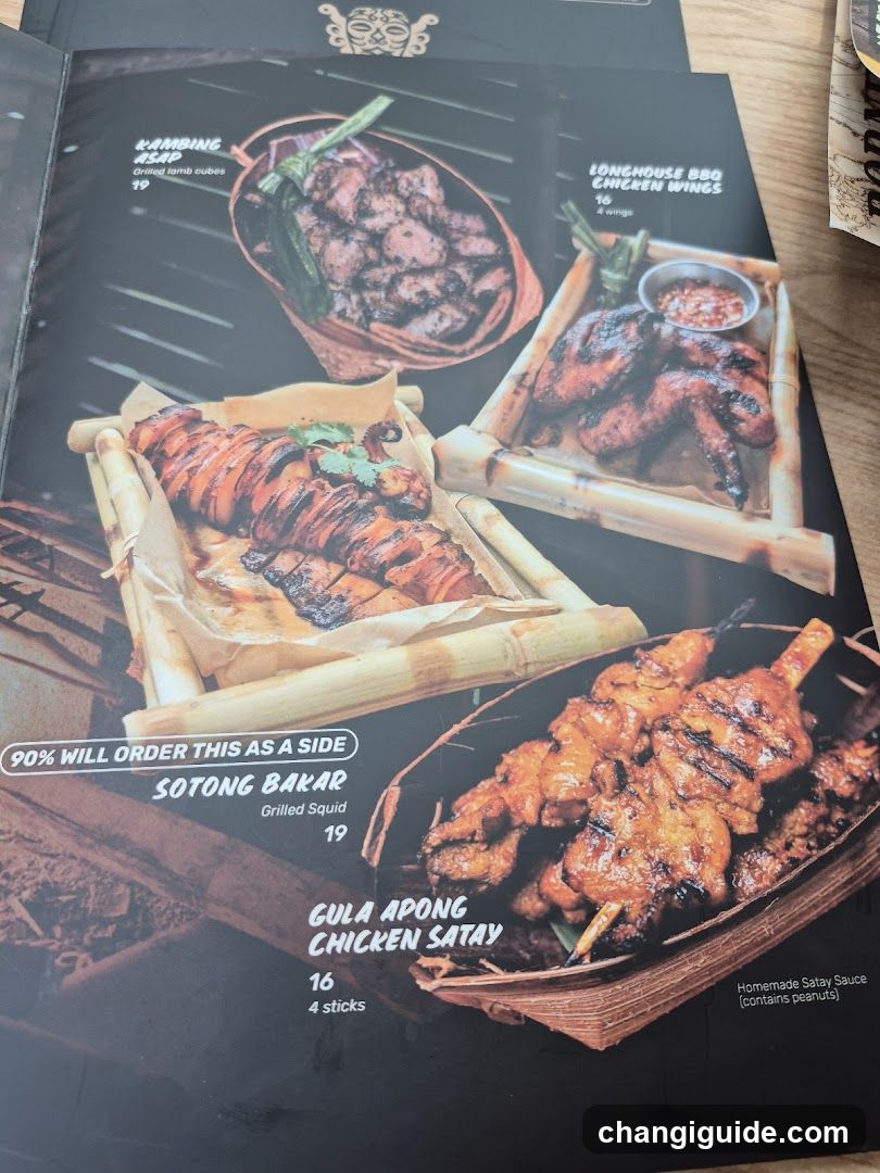 Grilled Food Menu Page