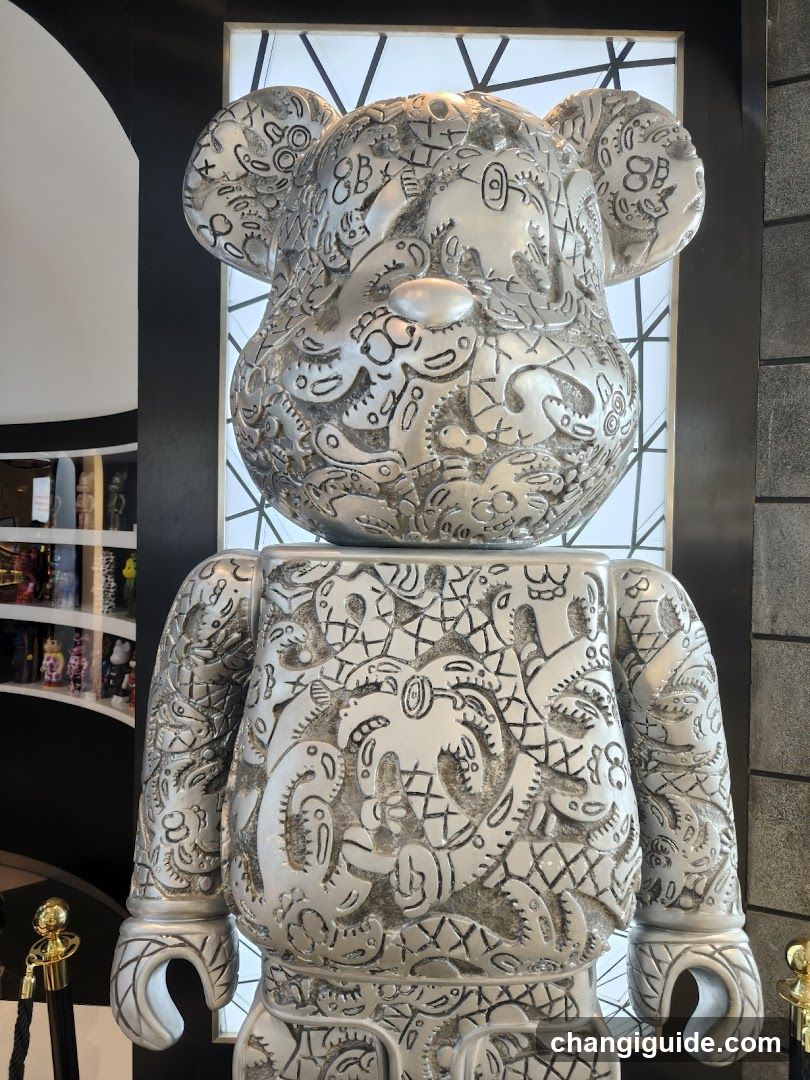 Bearbrick Sculpture with Intricate Patterns