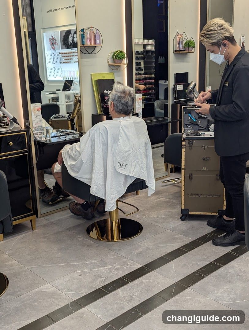 Salon Interior Scene