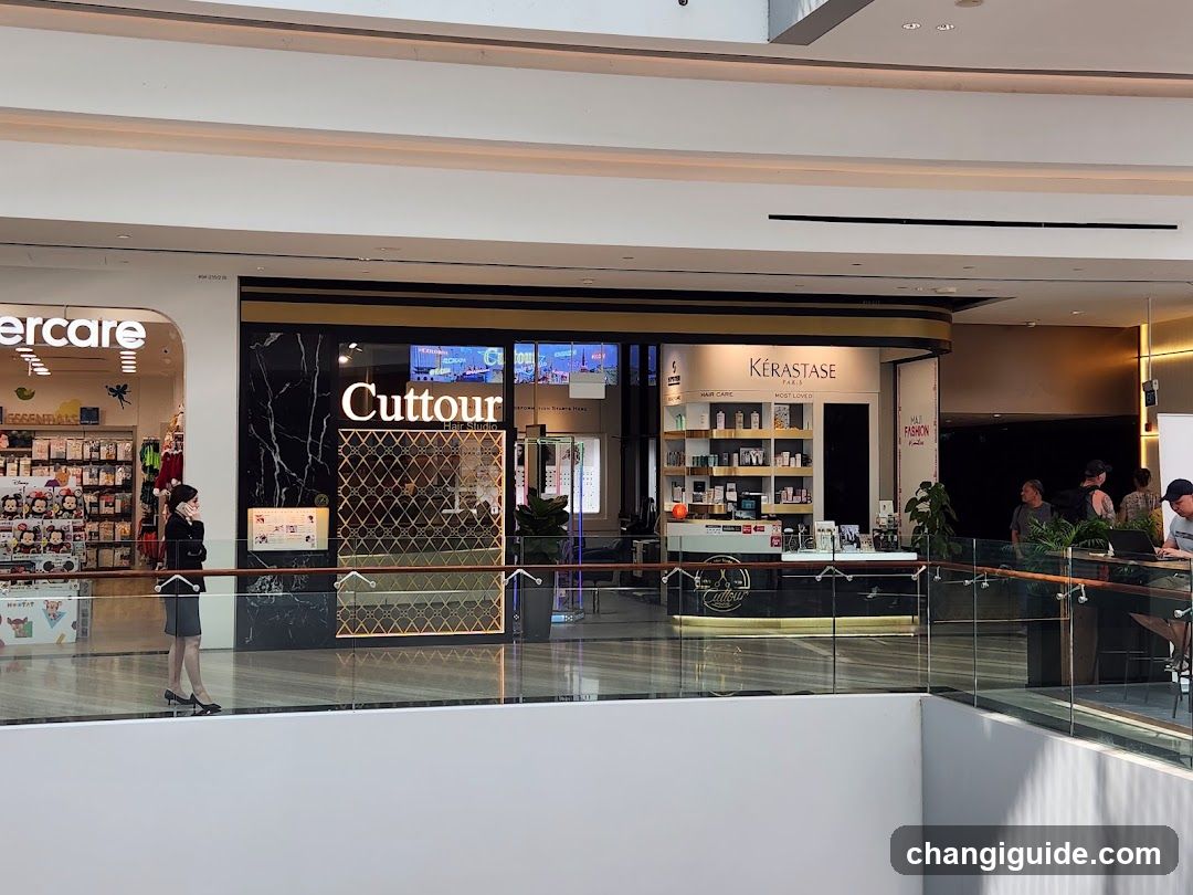 Mall Interior View with Retail Stores