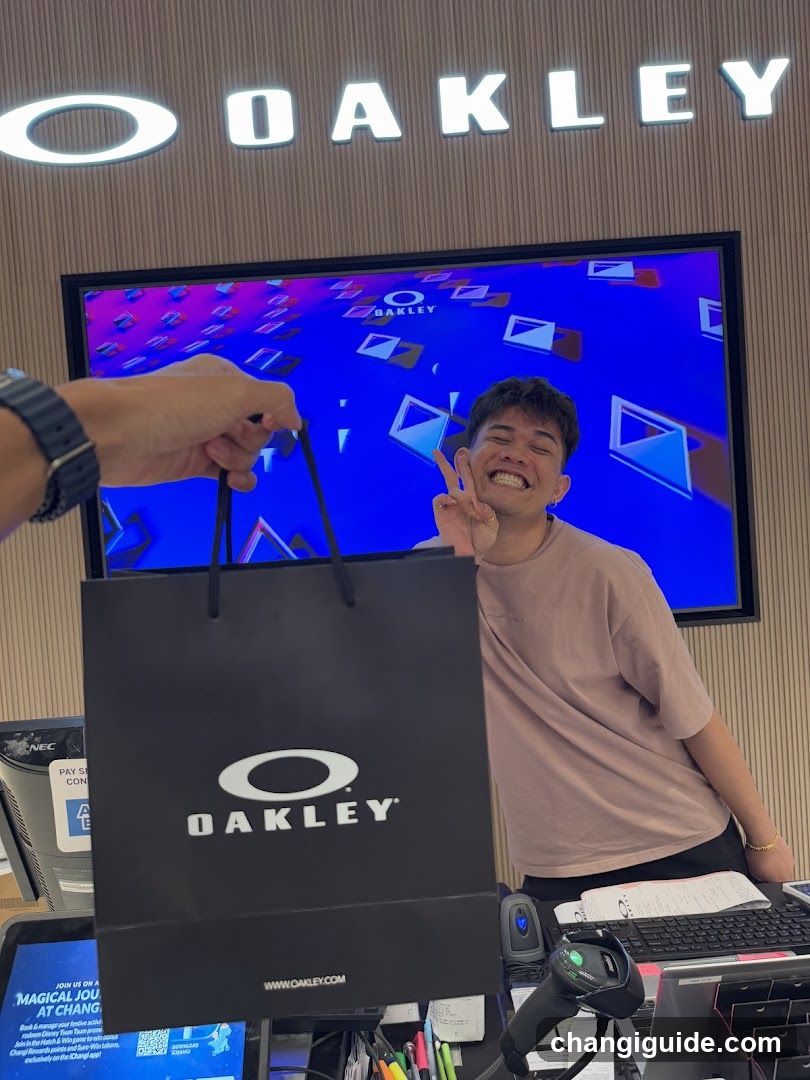 Oakley Store Interior with Shopping Bag