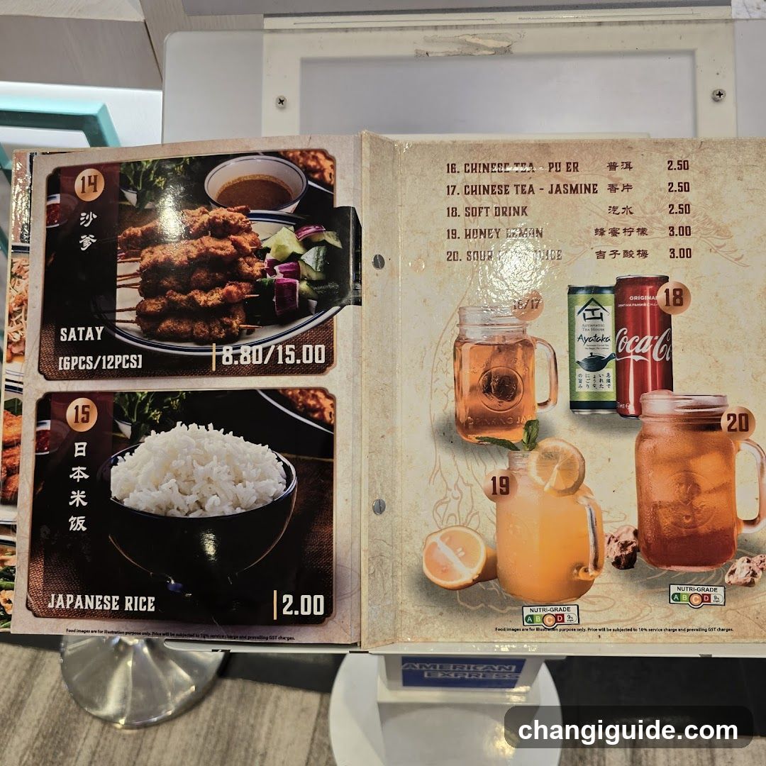 Restaurant Menu Display