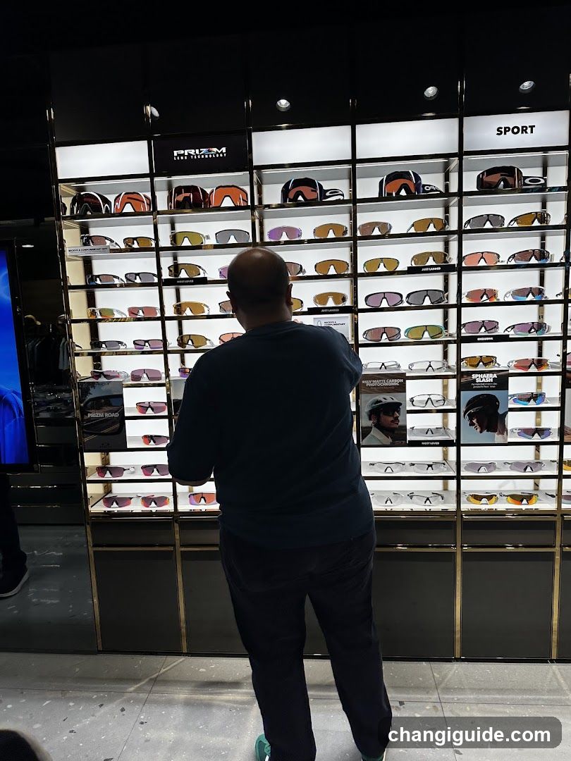 Sunglasses Display in Store