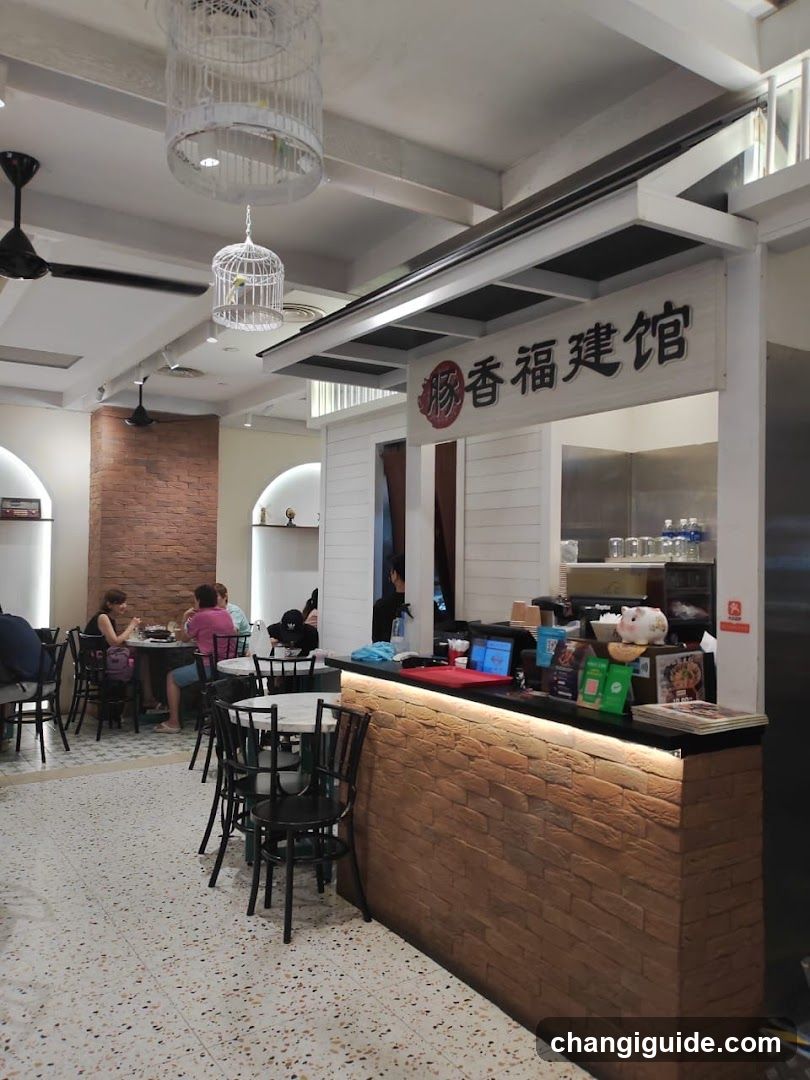 Restaurant Interior with Counter and Seating Area