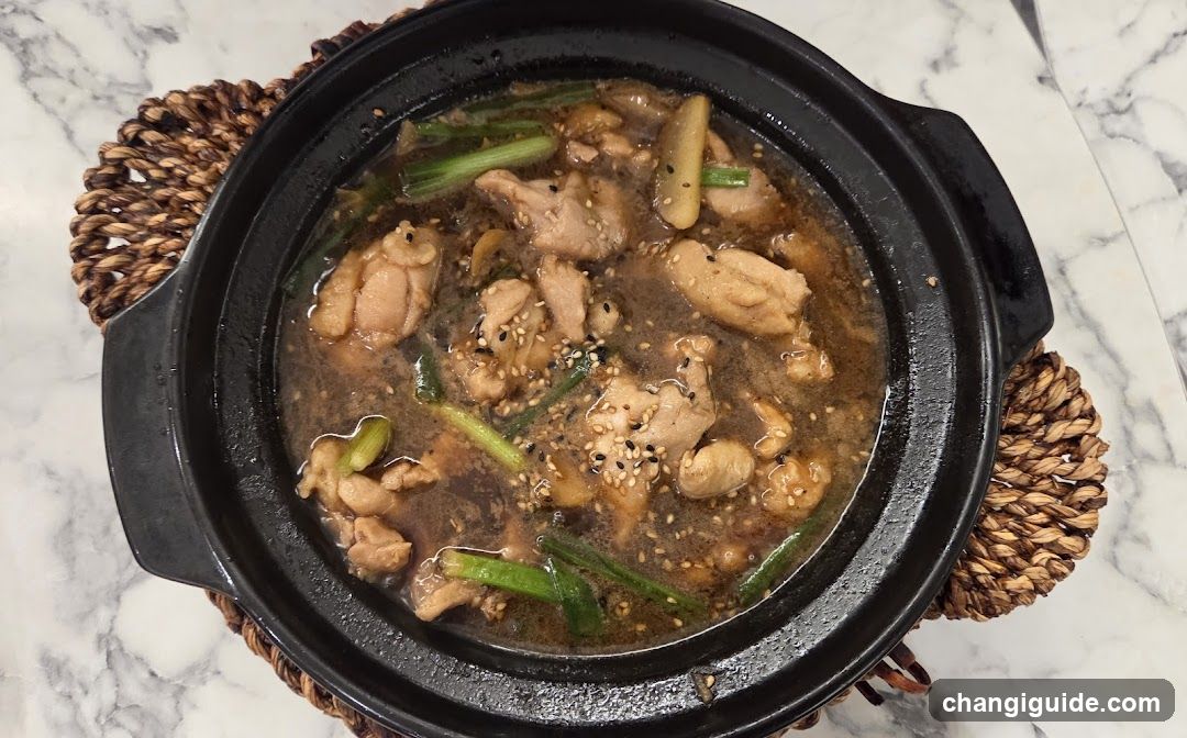 Stewed Chicken with Vegetables in Clay Pot