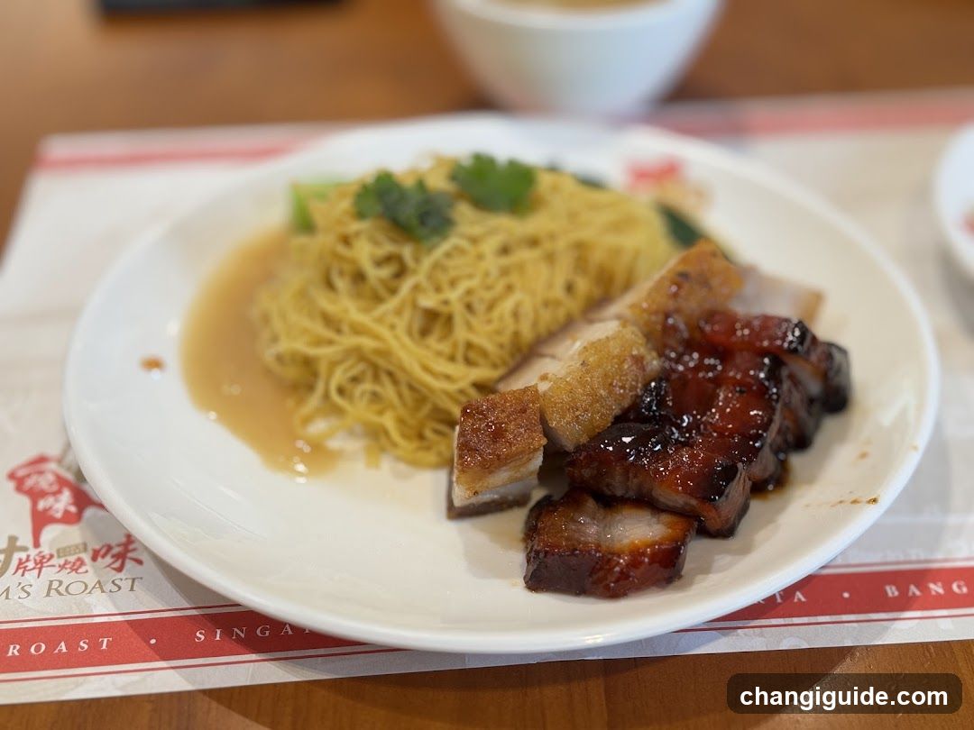 Roast Pork and Noodles Plate