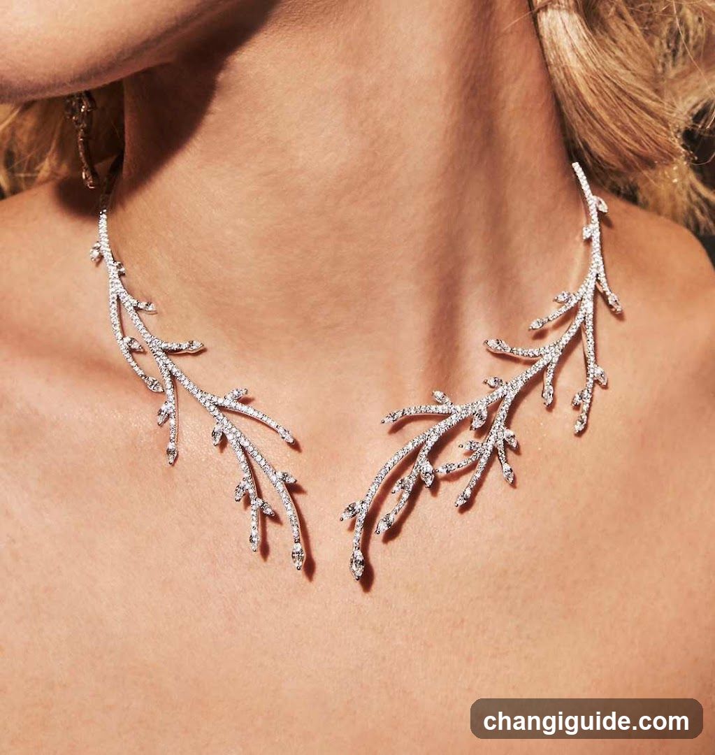 Jewelry Necklace on Model