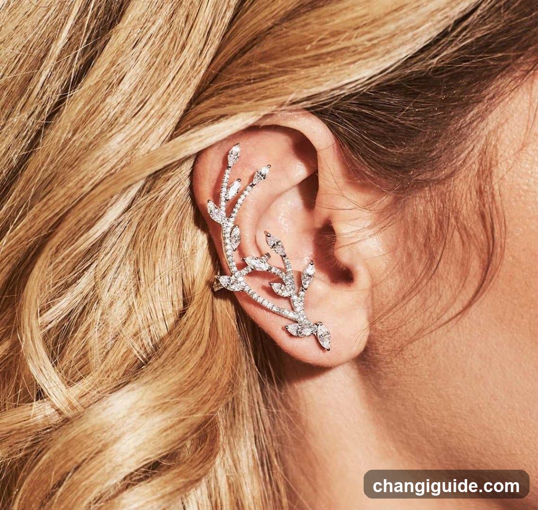Diamond Earring Close-Up