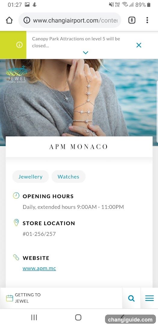 APM Monaco Store Information
