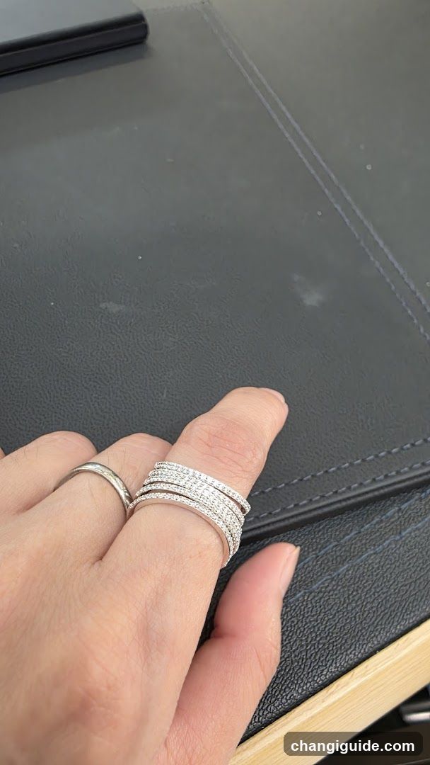 Hand with rings on fingers