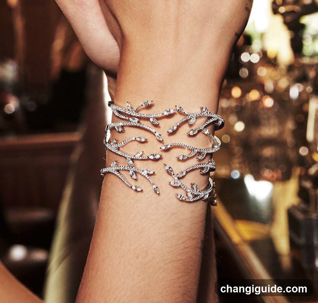 Diamond Branch Cuff Bracelet