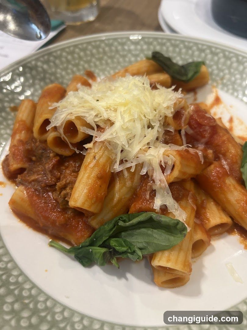 Pasta with Tomato Sauce and Basil