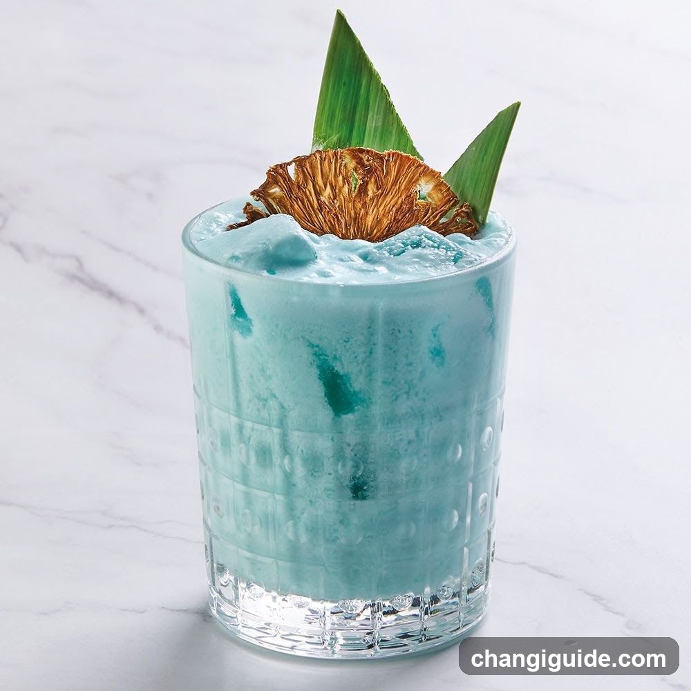 Blue Tropical Cocktail