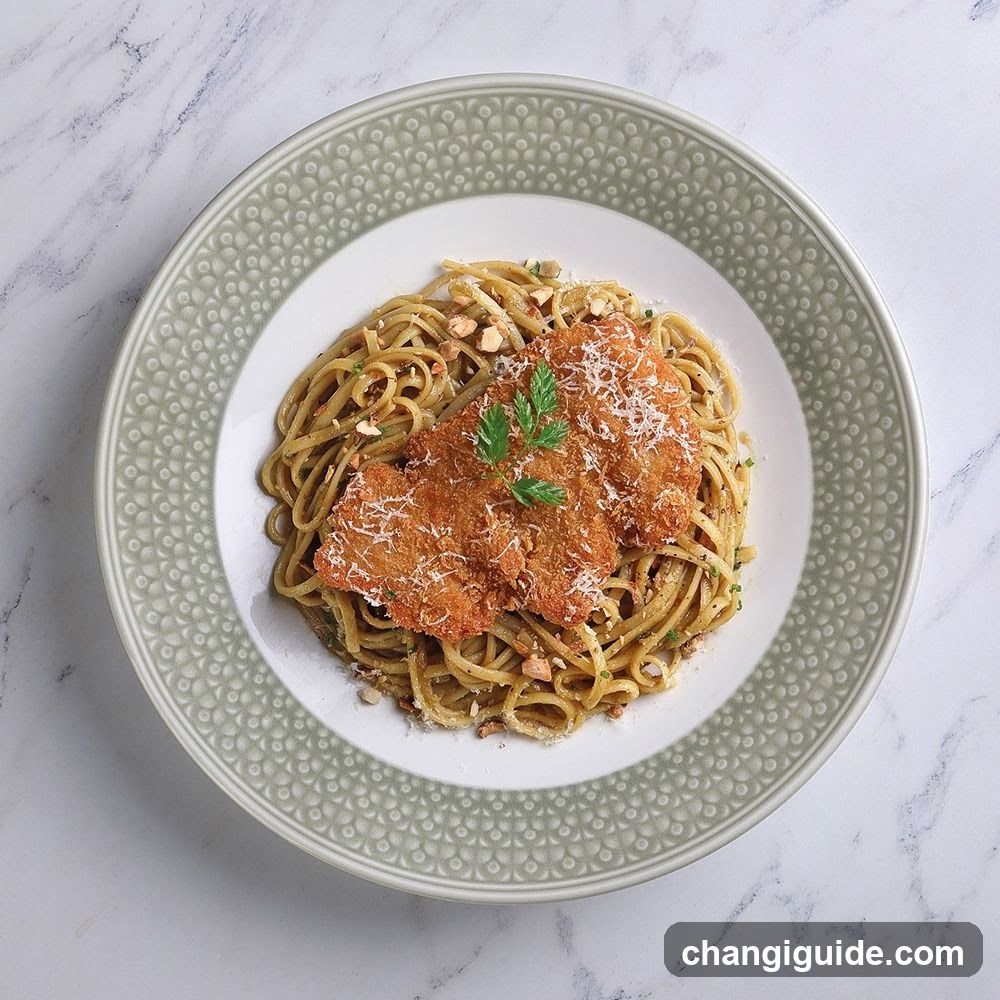 Pasta with Breaded Cutlet