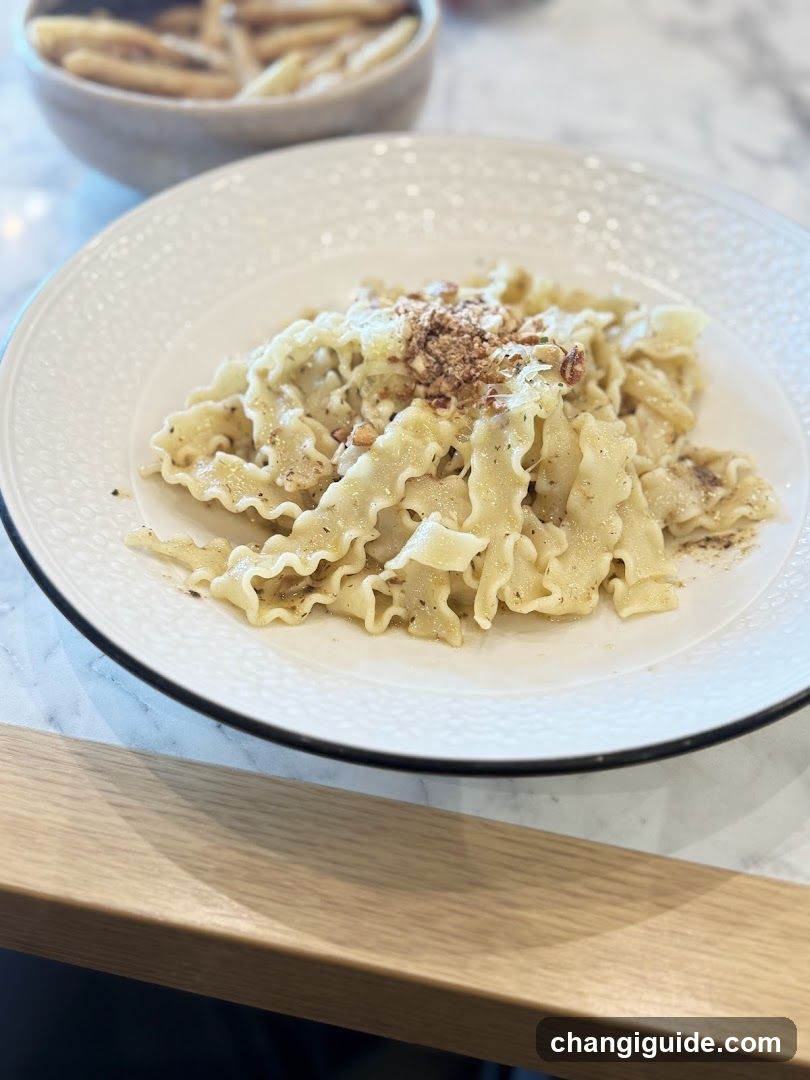 Pasta Dish with Croutons