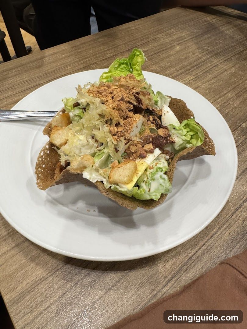 Salad in a Crispy Shell