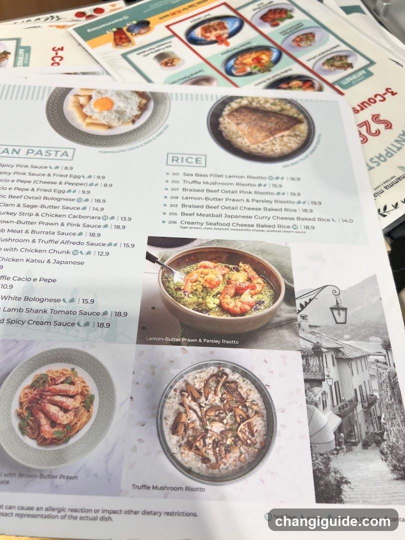 Restaurant Menu Display