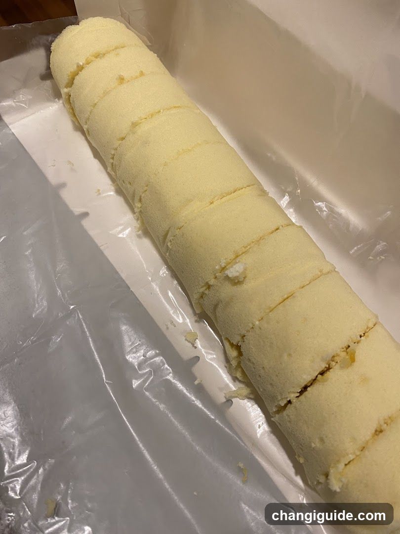 Sliced Cake Roll