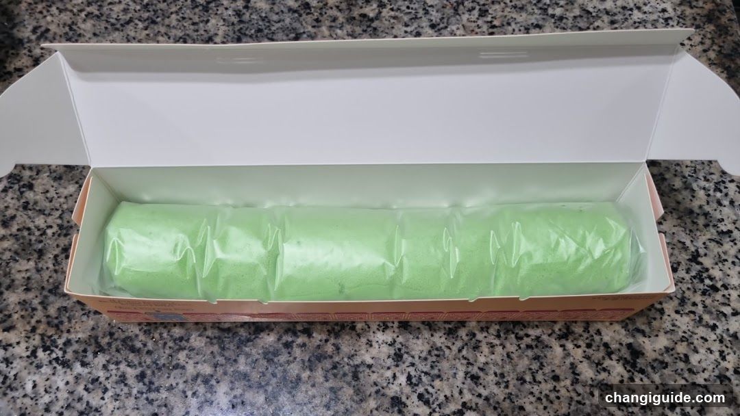 Green Pastry in Box