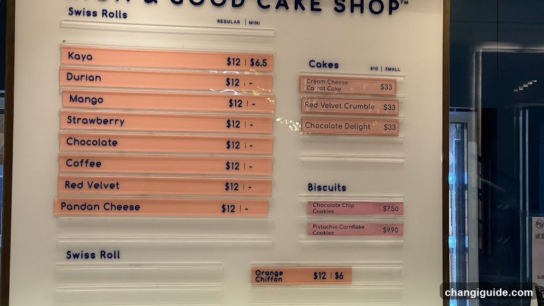 Swiss Rolls & Cakes Menu Board