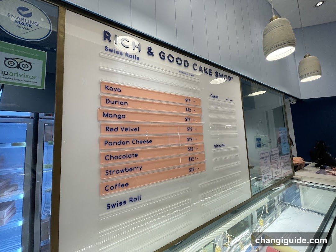 Rich & Good Cake Shop Menu Board