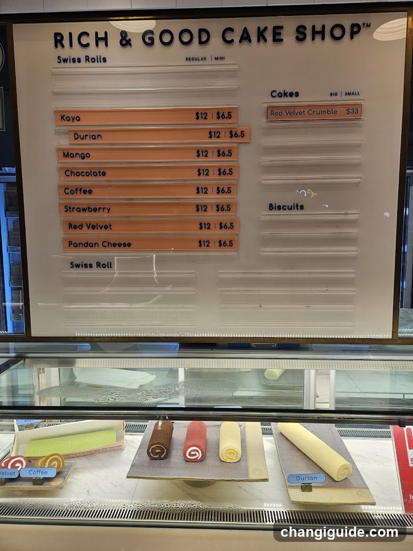 Rich & Good Cake Shop Menu Board