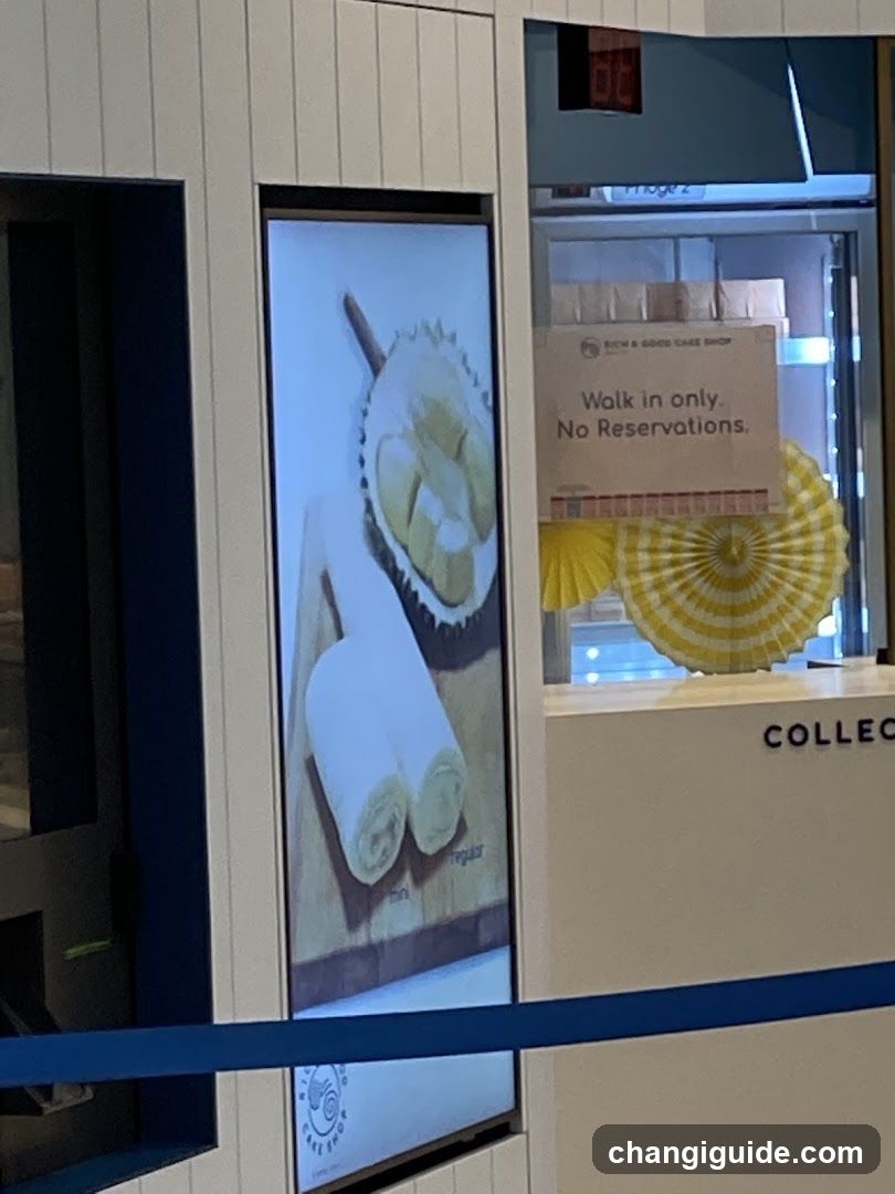 Durian and Cake Shop Display