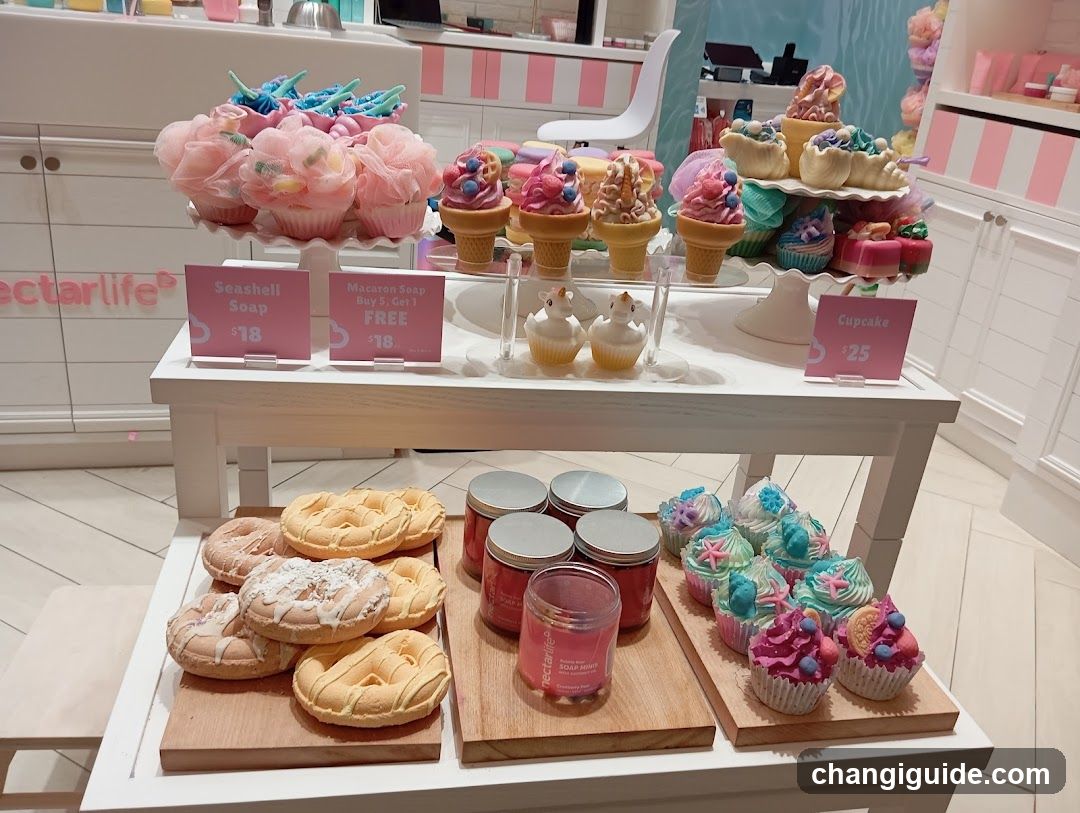 Cupcake and Soap Display