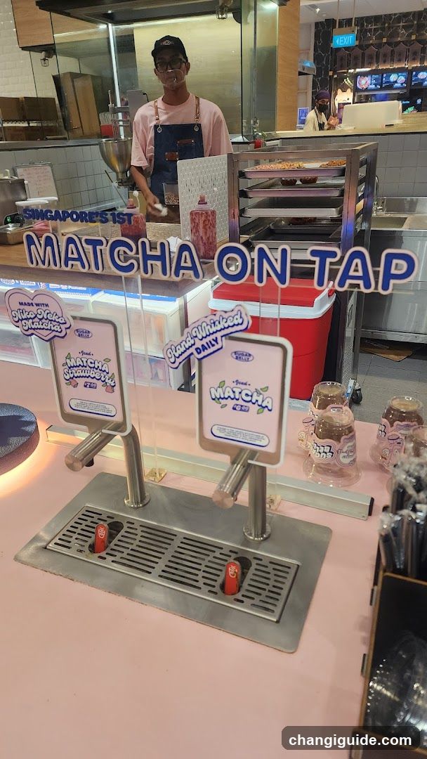 Matcha on Tap Display