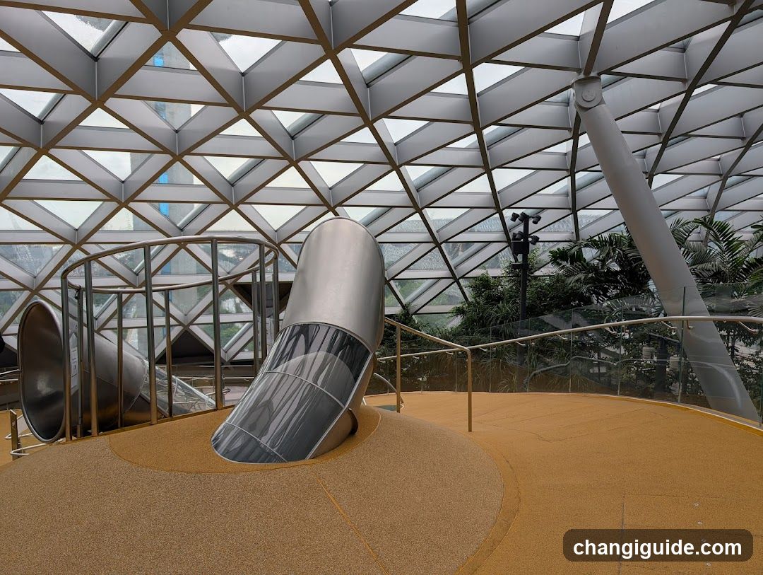 Playground inside a glass dome