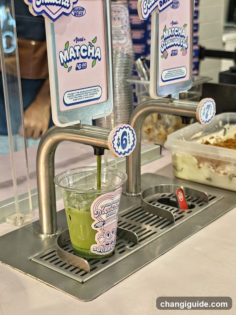 Matcha Strawberry Drink Dispenser