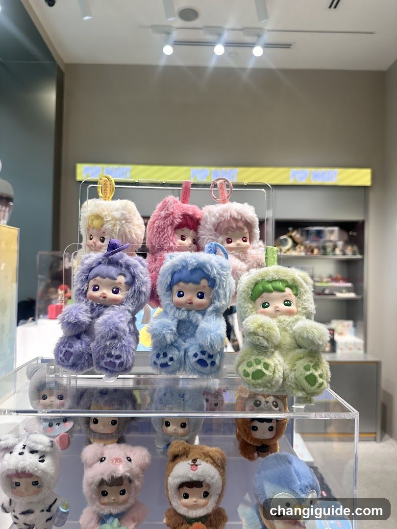 Pop Mart plush toy display