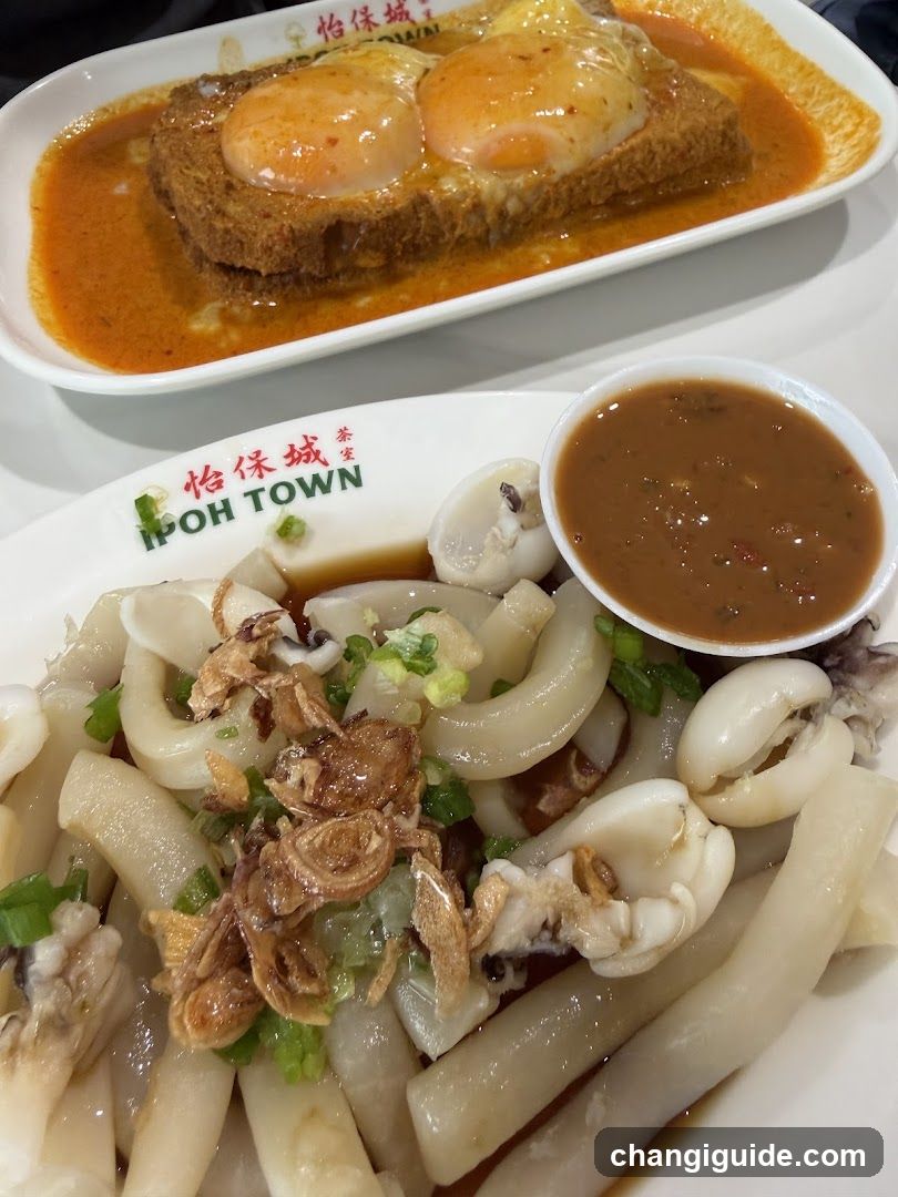 Food dishes on plates