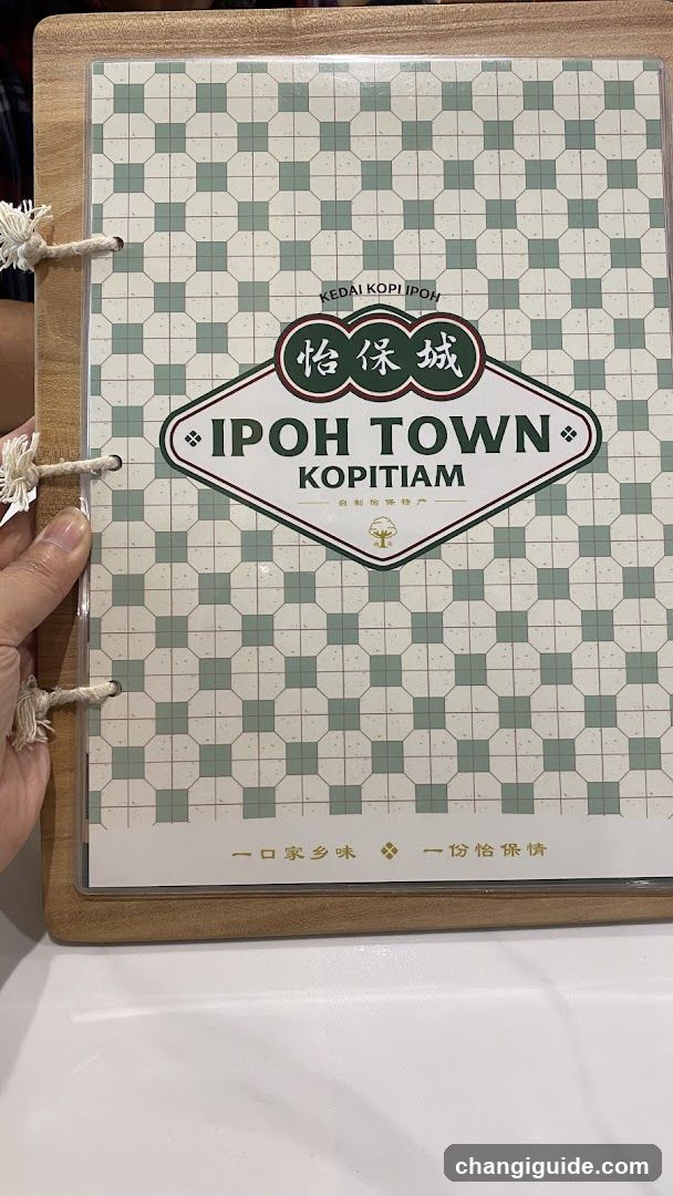 Ipoh Town Kopitiam Menu Cover