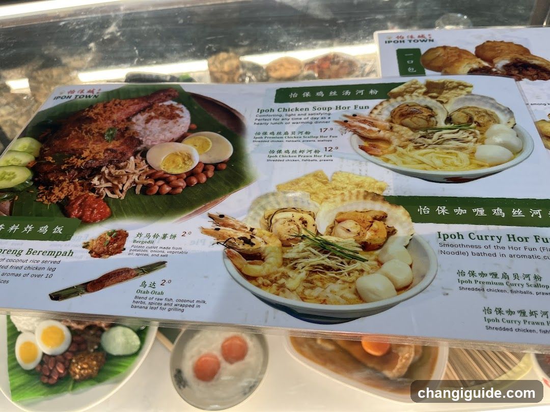 Ipoh Town Menu Display