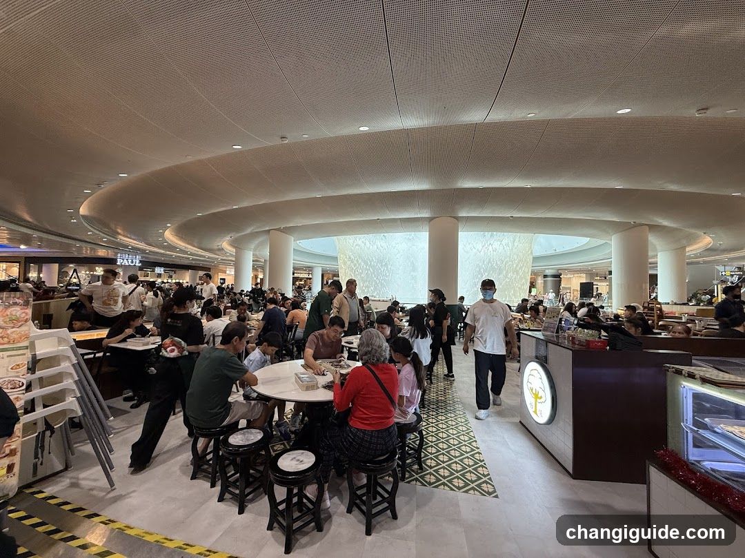 Busy Food Court Interior
