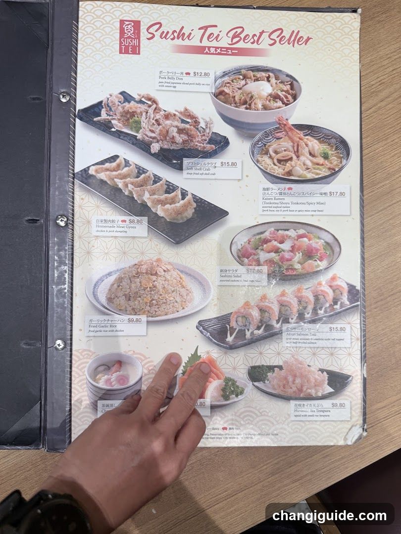 Sushi Tei Best Seller Menu