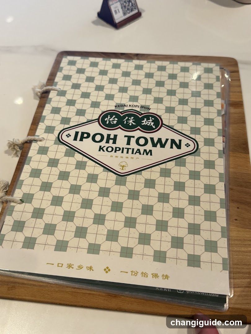 Ipoh Town Kopitiam Menu Cover