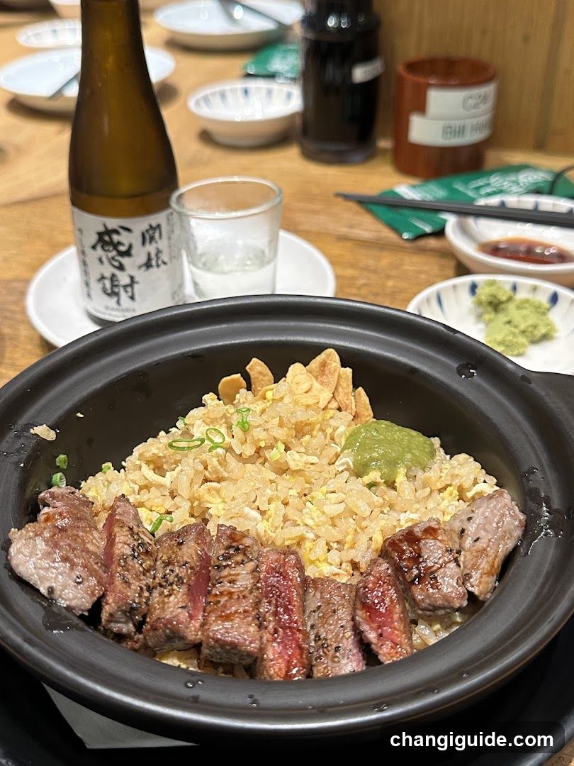 Sizzling Rice Bowl with Steak