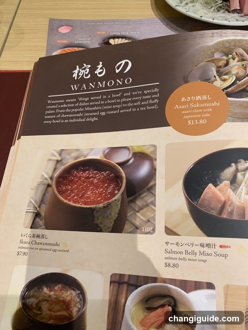Wanmono Menu Page