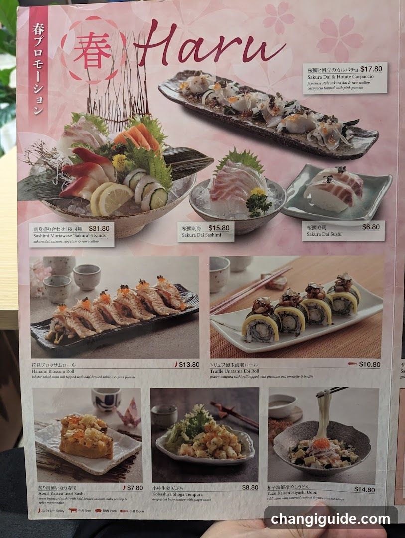 Haru Menu