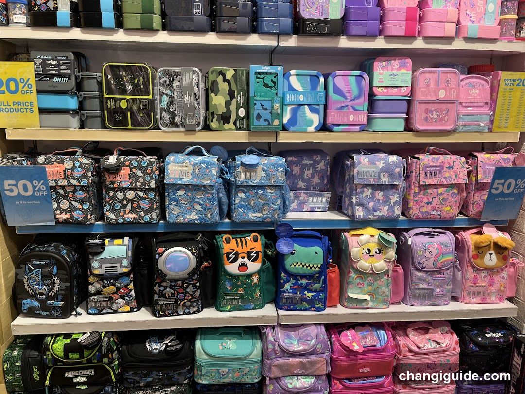 Lunchbox and Backpack Display