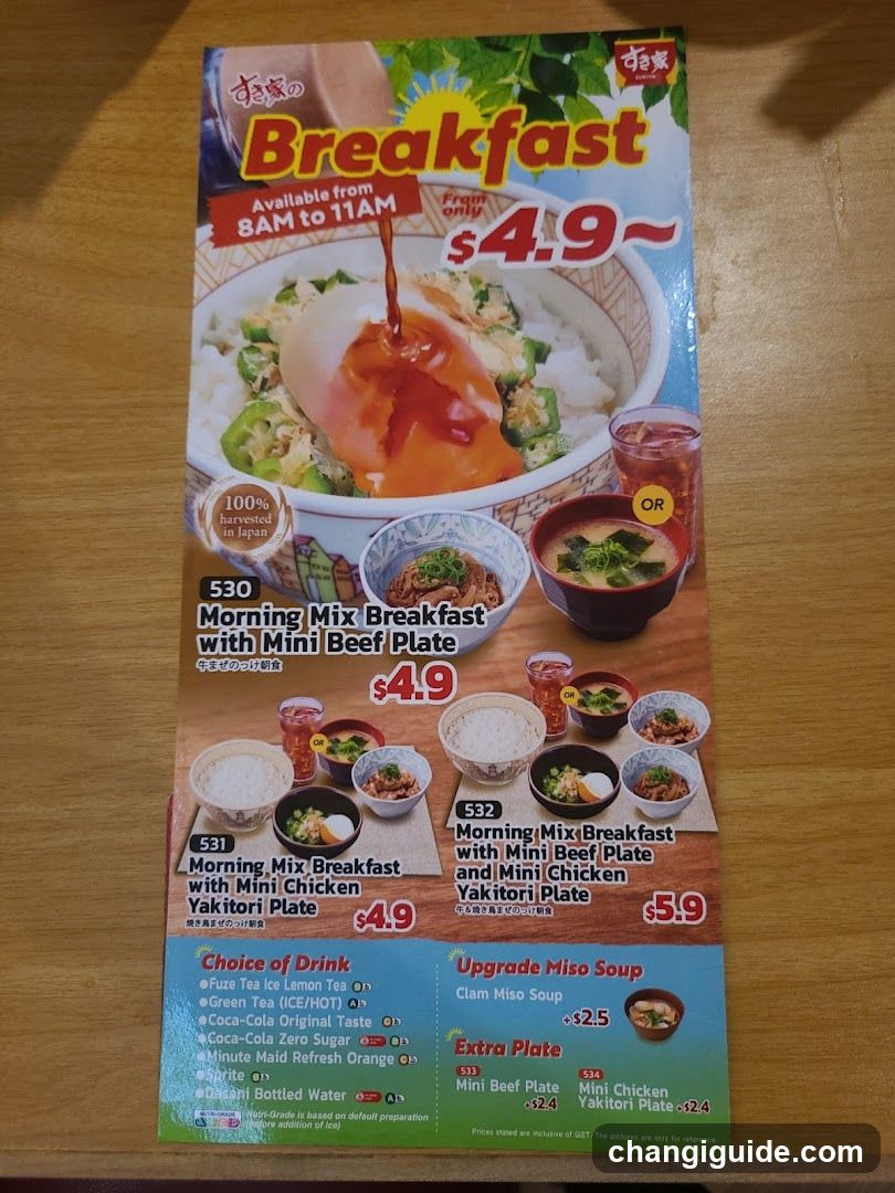 Breakfast Menu